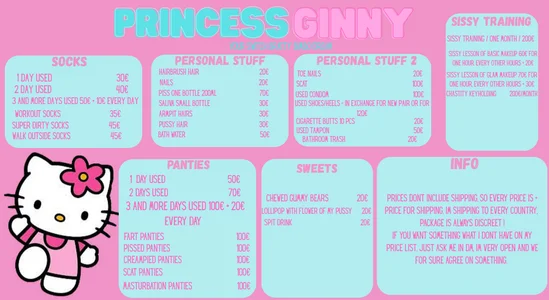My menu + info de PrincessGinny3392 Foto 2