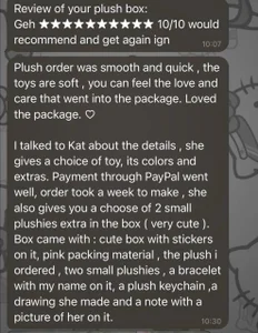 Catharsisi reviews from the owners of my treasures ^^ Pic 5