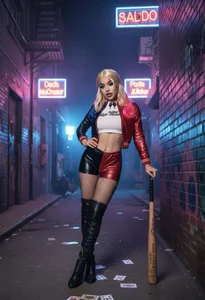 Catvalentine_ 💙Cosplay Harley Quinn❤️ Poză 5