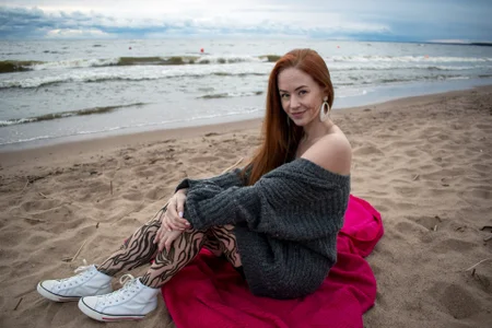 DreamVikky's Overcast day at the beach Part 1 Sex Photo 9