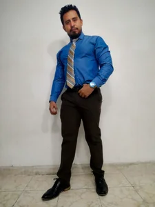 KalethBigDick: Brown and blue suit ( 3 фото)