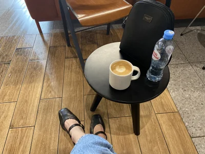Coffee and Shoes under the table de sincitycoly  4 photos