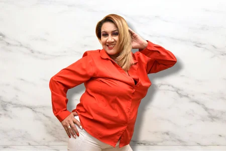 yayita_mature Sexy mature boss in red dress ❤️ slika 3