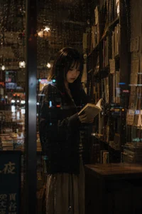 ElizabetGollihue Rainy Bookstore Pic