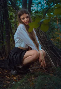 lil_cassie me in forest Pic 7