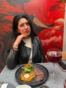 MihaCarther 🍷✨ Exquisite dinner, delicious company… Who wants to be my dessert tonight? 😏💋 รูป  3