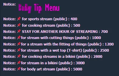 marty_bree MENU FOR: SHOW, SLAVES, EXTRA slika 2