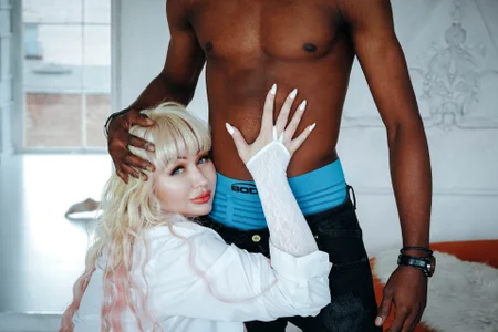 FlirtyMary: with hot black guy ;) ( 3 фото)