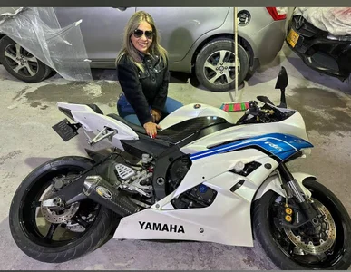 Sam_and_molly_ He with his motorcycle, i with mine Pic