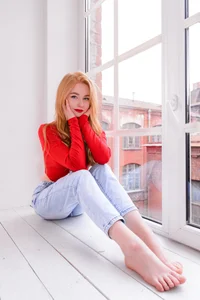 RheaSky in red🌹 Poză 4