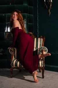 Freckle_Diyana elegant lady in dress Pic 3