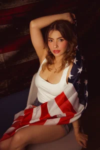 GrethaSounders Red, White, and Blew Your Mind 💗🤍💙 Pic 5