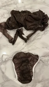 Hanabi-hentai 女性が着た後の紙ブラ紙パンツ(宝) 圖片