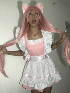 Mikasa-Ackerman Pinky maid Pic