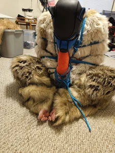 Furry fun self blow de ShibariTurtleDuck Foto