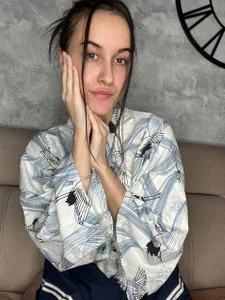 MarcelinaMei beauty in a robe Pic 2