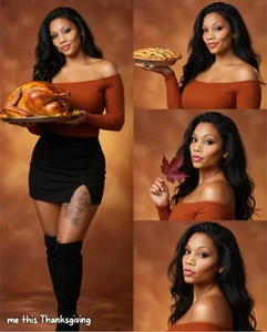 MrsToniTone Thanksgiving baby Pic