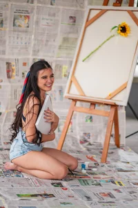 CamilaSofiia Painting afternoon Pic 7