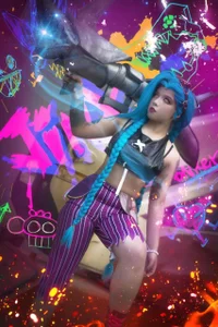 Zdjęcia evybubbles Cosplay Jinx Arcane:  3