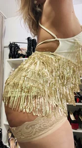 ZoeMesmerize GOLD⚜️ZoE⚜️Nude stockings Golden High Sandals Immagine  6