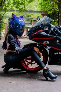 sweetfoxy_17 On my motorcycle Pic 8