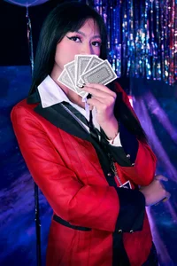 Gamble with me… if you dare 💋 yumeko cosplay kakegurui 🌸😈 de Yommi_Winx  3 Imagens