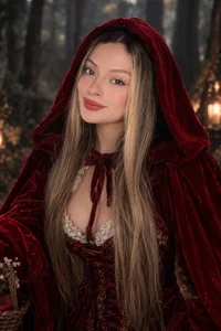Giigii_Hadiid_ Do you like this Little Red Riding Hood? 🎃🍬🍭 Pic 4