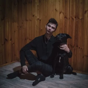 photo session with a dog