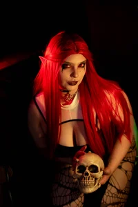 mikaskullcs 🩸 Crimson Temptation: La Reina de las Sombras 🖤💀 Gambar 4