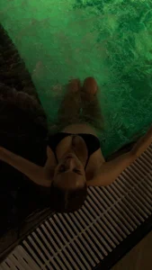 rina-balle relaxing in the pool Pic 3