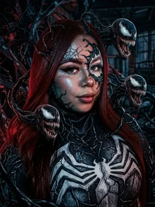 melissa_es Costume #1: Venom.🖤🕷️🕸️ Pic 2