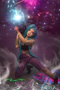 evybubbles Cosplay Jinx Arcane Poză