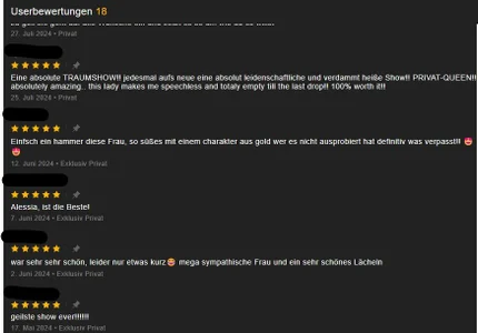 5* reviews of private + c2c shows -> read it + invite me / les meine Bewertungen + lad mich ein de AlessiaAura  8 Imagens