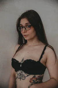 Just me in black underwear.