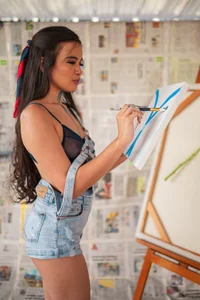 CamilaSofiia Painting afternoon Pic 4