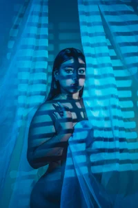 GabyRhodes Blue night 🎇  2টি ছবি