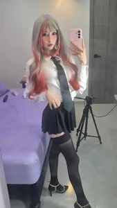 NEZUKO_MITSURI Don't look under my skirt Senpai 🙈 Pic 3