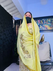 kalpanaaishaa Yellow suit Pic 3