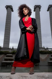 NaomiSteward Lady in red ❤️🔥 too hot to resist… every curve a temptation Pic 3