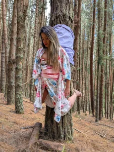 julietta___jackson Shibari time in the forest Foto 2