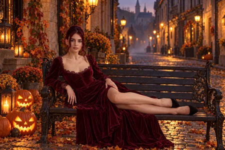 Burgundy dreams and a little autumn magic. 🍷🍂 de RedLipse  5 photos