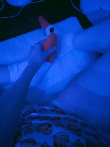 lovely_nekochan After night bath blue led light 🩵💙 Pic 2