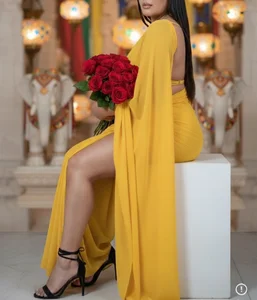 _shantaall saree yellow Foto