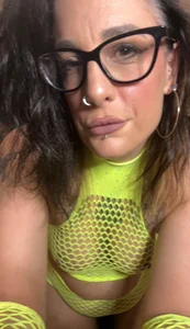 Itsivybelle_filthymilfuk Fishnet Neon Green Foto 2