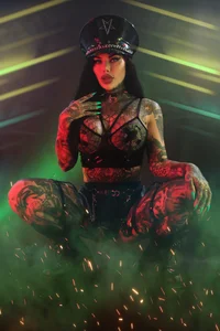 darkinkedbabe sexy neon Pic 5