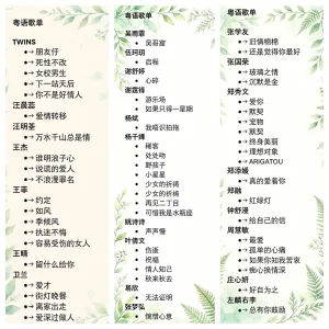 HK_angelchloe 点唱歌曲列表 Pic 2