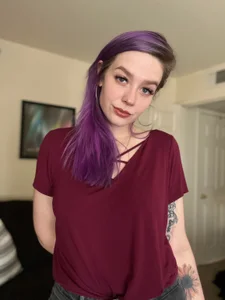 Sweetdee222x Throwback purple hair Pic 4