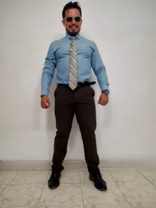 Cadete blue and brow pants de KalethBigDick Foto 2