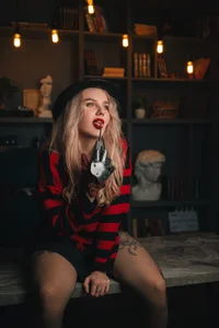 LianaFord The sexiest Fr.ddy Kru.ger Poză 4