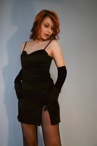 Dora_Marcelli Too hot lady in satin dress and gloves🖤 사진 4